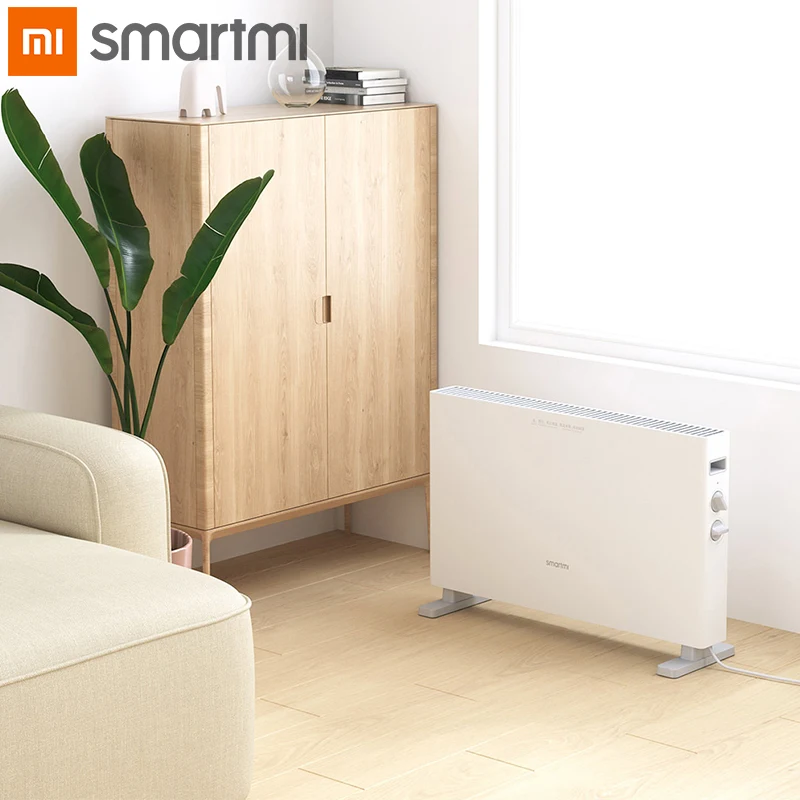 Smartmi Electric Heater 1S Fast handy Heaters for home room Convector fireplace fan wall warmer Silent | Бытовая техника