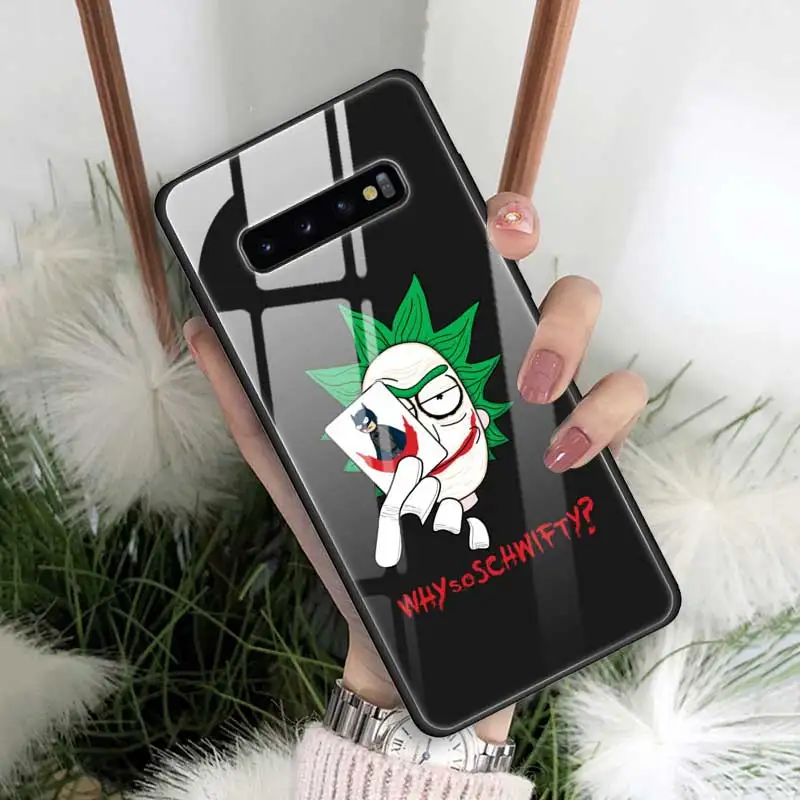 09 Чехол Rick And Morty из закаленного стекла для samsung Galaxy S10 S10e S9 S8 Note9 Note 10 Plus 5G A50 A30 края из ТПУ Fundas Capa - Цвет: 09