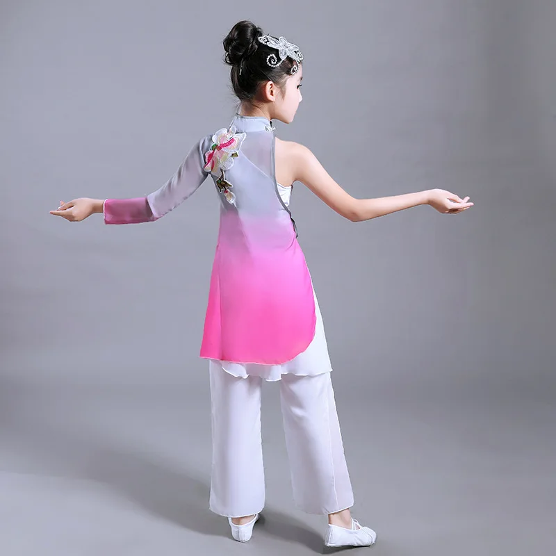 Традиционный китайский костюм народного танца для женщин танцевальные костюмы