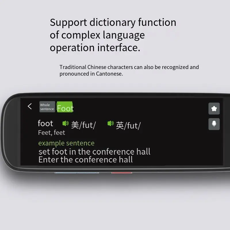 Умный переводчик для мгновенного сканирования голоса и фото сенсорный экран 2 98