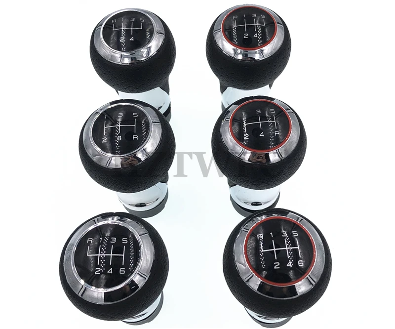 Ручка переключения передач 5 дюймов 6 скоростей черная и красная для Audi A4 S4 B8 8K A5 8T