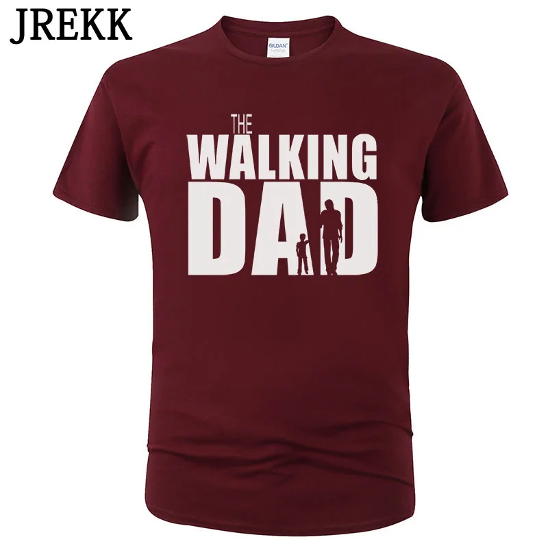

2020 The Walking Dad T Shirts Men Tops Casual Cotton Father's Day T Shirts Short Sleeve Men Funny Dad Gift T-shirt C87