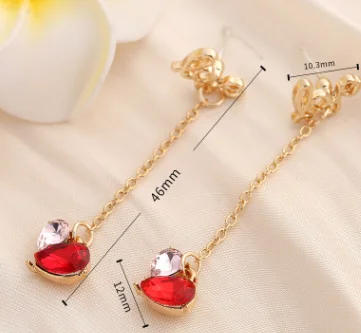 Взрывов S925 наборе серебристых спиц из Модные Джокер с длинной бахромой серьги