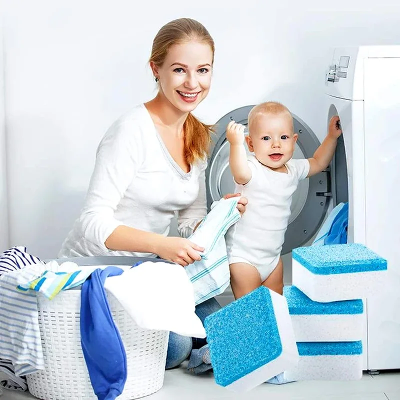 

1 Pcs Tab Washing Machine Cleaner Detergent Effervescent Spray Cleaner Tablet Cleaner Washing Machine Home Cleaning tool