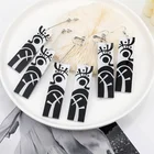 Серьги-подвески с рисунком из аниме Токио, изана Курокава, акриловые подвески с мультяшным рисунком татуировки, аксессуары Hanafuda