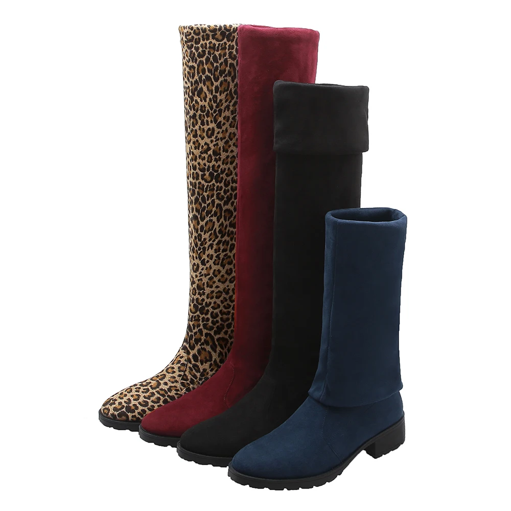 Сапоги до бедра женские зимние сапоги выше колена привлекательные модные стрейч