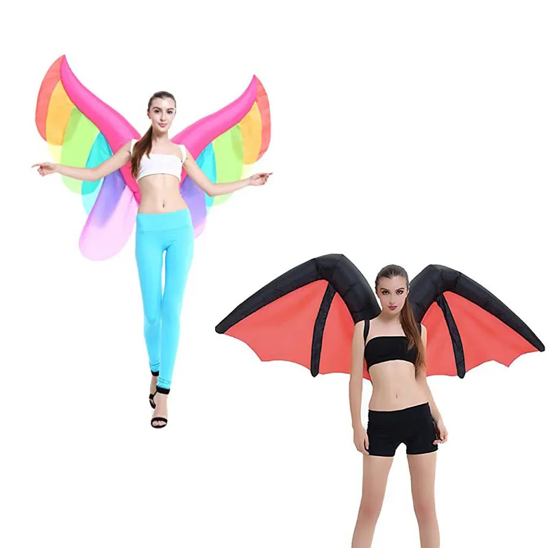 

Ybaby Хэллоуин горячие сценические реквизиты реквизит крылья дьявола надувной костюм косплей платье Крылья Ангела надувной костюм аниме