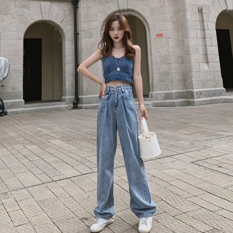 Женский комплект из двух предметов Трикотажный жилет без рукавов с V образным