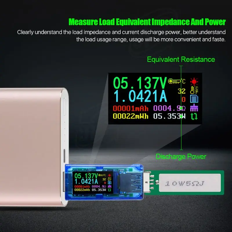 AT35 USB 3,0 ЖК-мультиметр Вольтметр Амперметр измеритель тока тестер для УМБ M89B