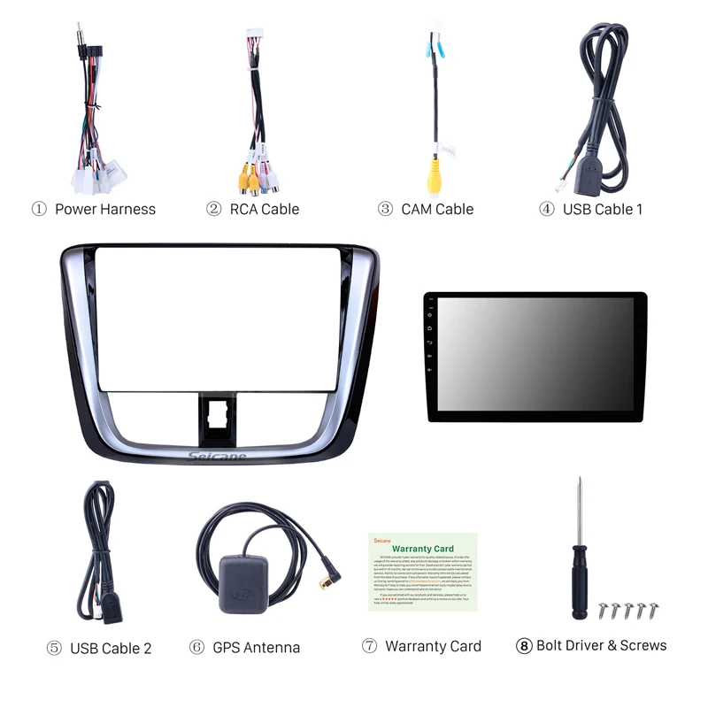Seicane 10 1 дюймов для 2014 2015 2016 2017 TOYOTA VIOS Yaris Android 8 HD сенсорный экран радио головное