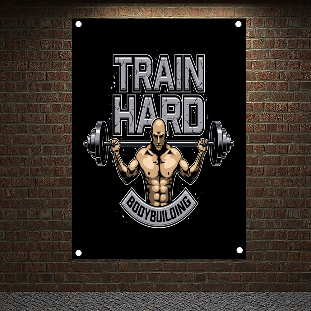 Banderines de motivacion para entrenamiento, cartel para colgar en la pared, papel tapiz para gimnasio, pintura sobre lienzo, arte impreso, boxeo, gimnasio, decoraci&oacute;n del hogar, regalo-0
