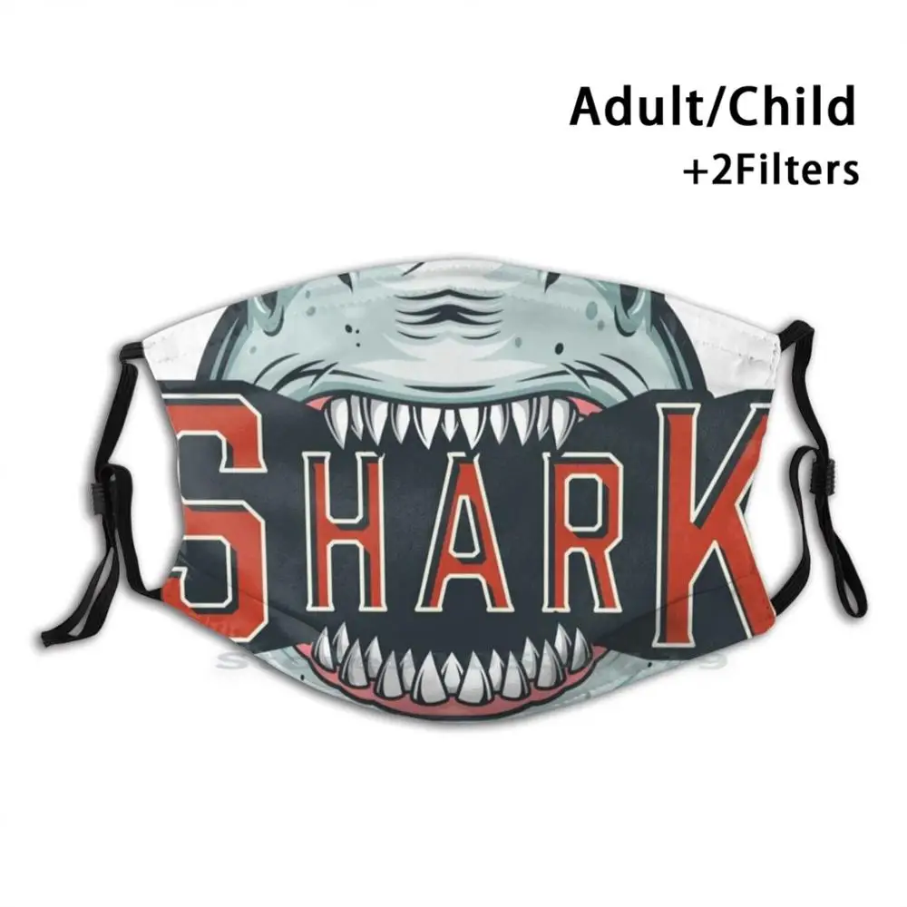 

Пастью акулы печать многоразовая маска Pm2.5 фильтр маска для лица для детей в виде пасти акулы летние летнего серфинга клуб солнце Thalasa пляжн...