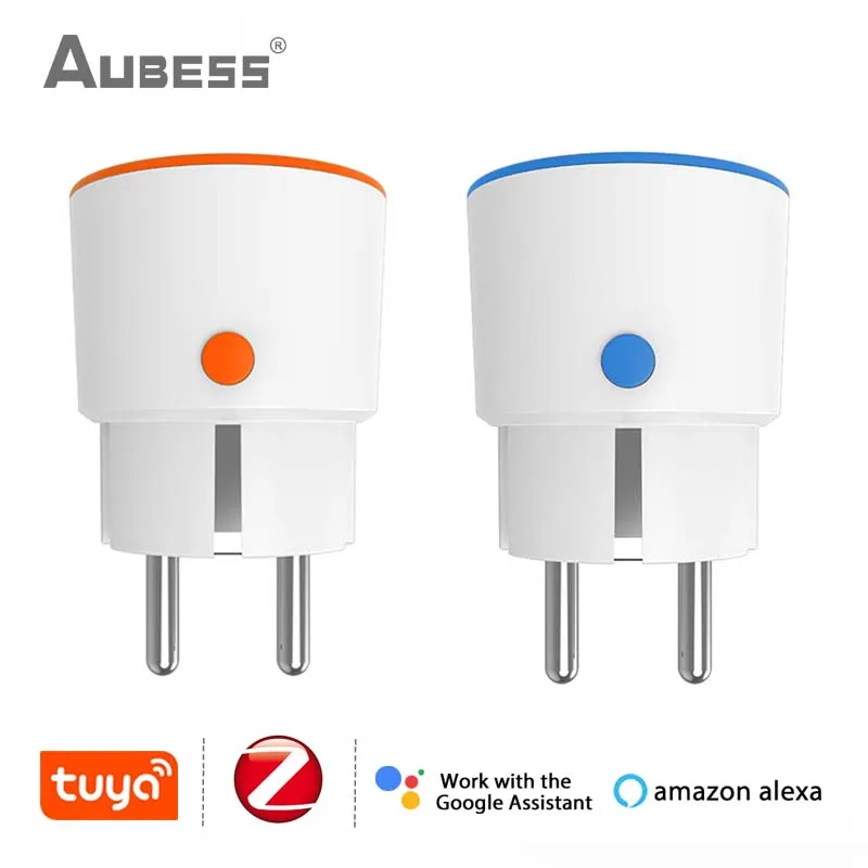 

Tuya Smart Zigbee 3.0 EU Plug 16A Outlet 3680W Power Mornitoring Remote Control Socket Work With Alexa Google Home Smartthings
