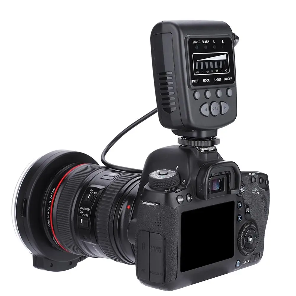 Meike FC-100 FC100 ручной светодиодный макросъемный кольцевой светильник с 8 переходными