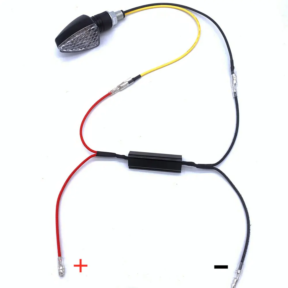 

4pcs Motorcycle Resistance Power Resistor Load Decoding Resistor for LED Turn Signal Flash Flashing Repairing 10W 10