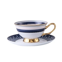 european luxury porcelain coffee cup modern set english tea cup bone china reuseable coffee mugs kitchen tazas de cafe drinkware