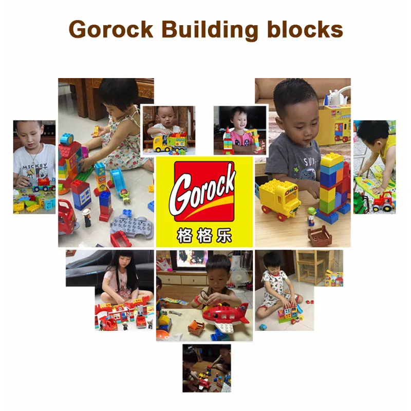 Детский конструктор сельская Ферма развивающие блоки большого размера игрушка