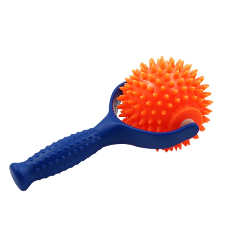 Массажный роликовый массажер с шипами для расслабления мышц глубоких тканей
