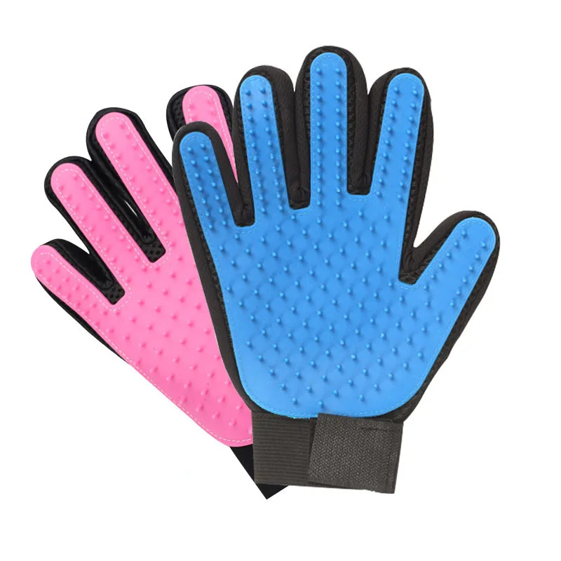Перчатки для удаления волос собак и кошек силиконовые перчатки чистки домашних