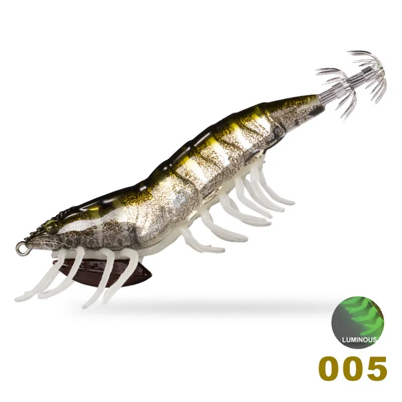 005 Hunthouse 3D гибридная креветка EGI Приманка 11 см 20 г для блесна для ловли кальмара leurre кальмара egi octopus calamar приманка твердая Каракатица приманка - Цвет: 005