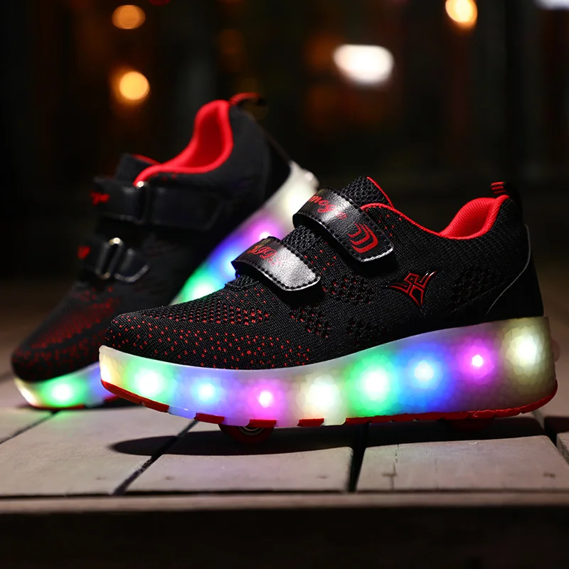 Детские кроссовки Magic Tap с USB-зарядкой и колесами |