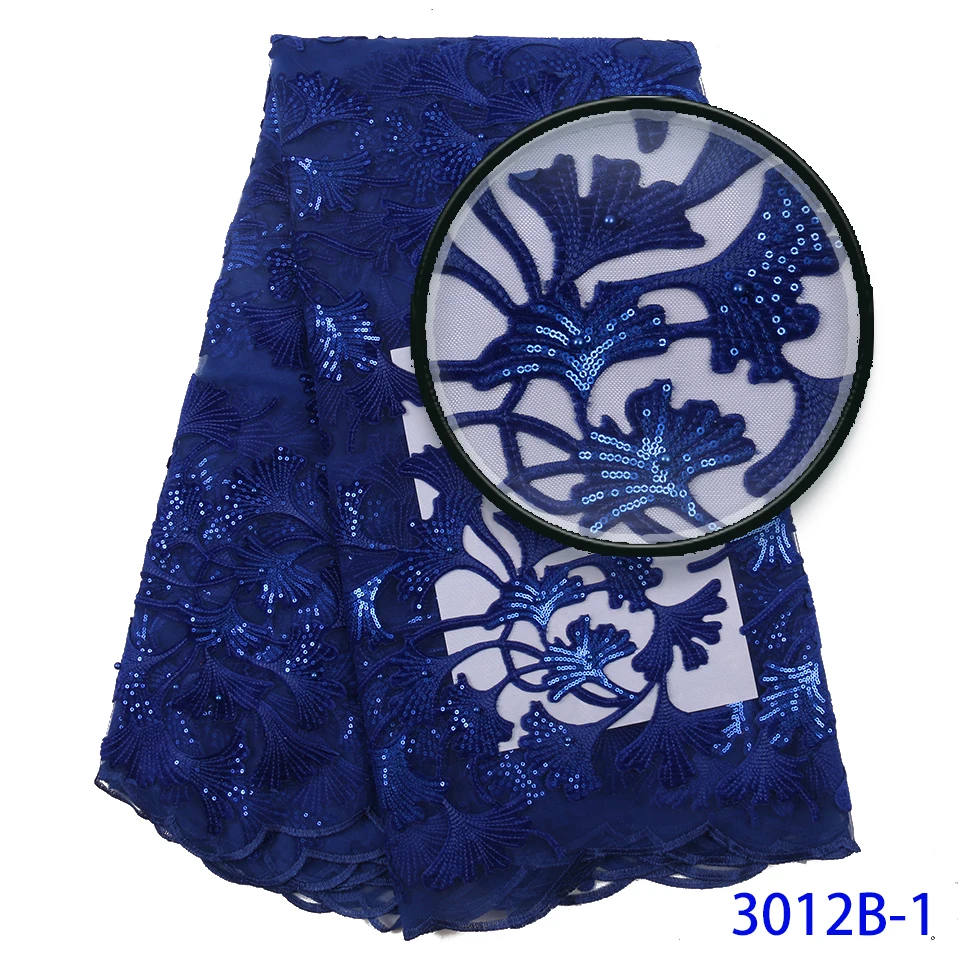 Кружевная ткань в нигерийском стиле 5 ярдов сетчатая кружевная с блестками 2019 |