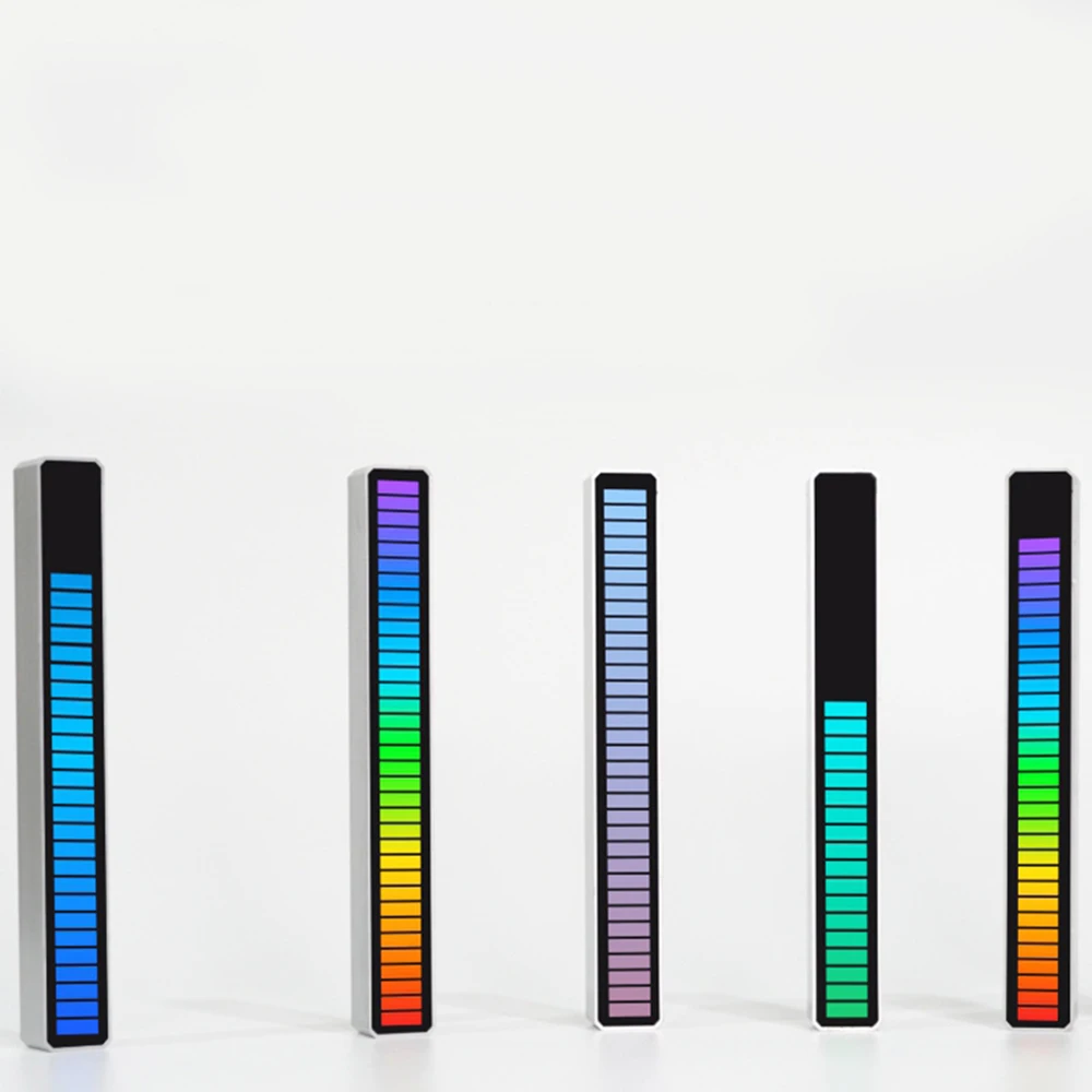 

USB Energy-Saving Lamp Ambient Light LED Strip Light Sound Control Pickup Rhythm Light Music Atmosphere Light RGB Colorful Tube
