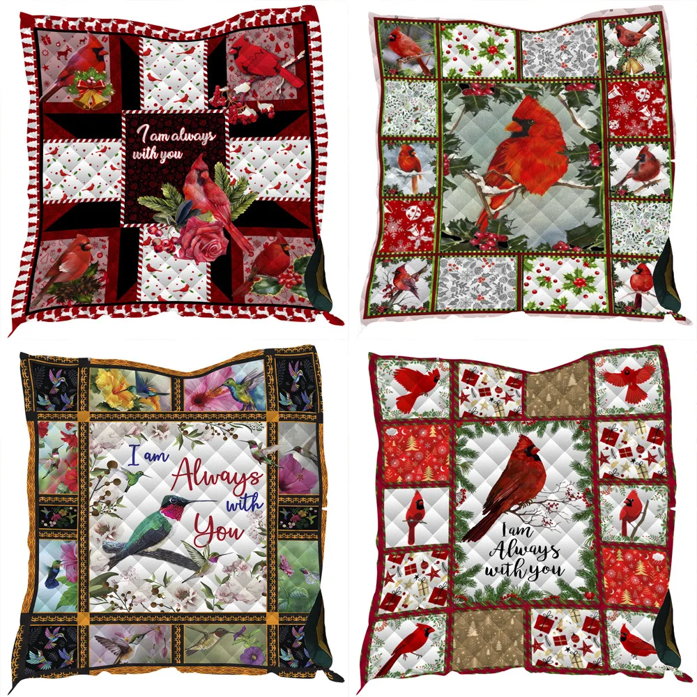 Покрывало Cardinals супермягкое легкое красное одеяло с перьями для спальни