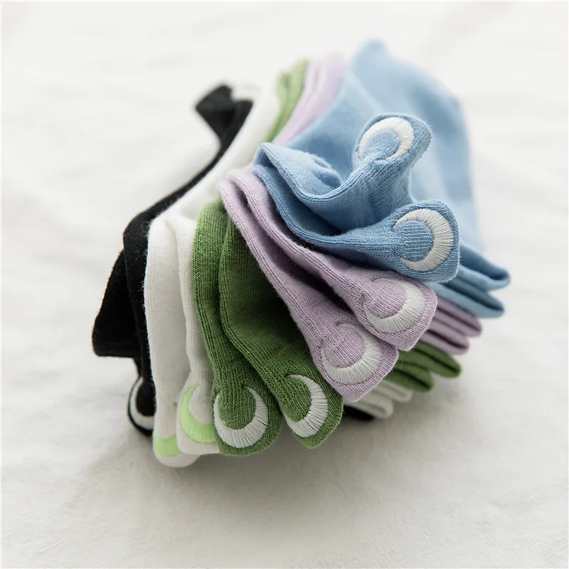 SP & CITY Moon светящиеся блестящие носки женские хлопковые летние короткие для женщин