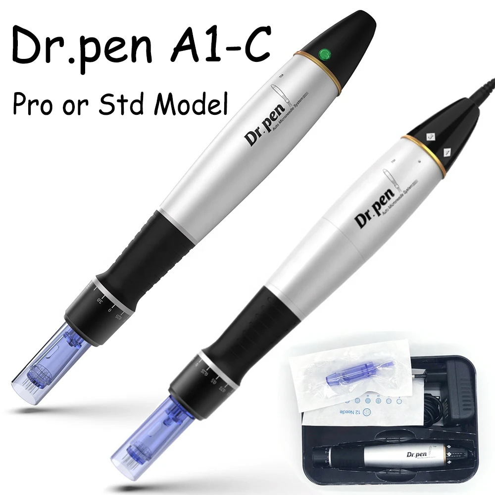 Professional Dermapen A1C Wired Dr.pen Electric Auto Micro Needle System Ultima Derma Pen Mesotherapy Skin Care Microneedling A1