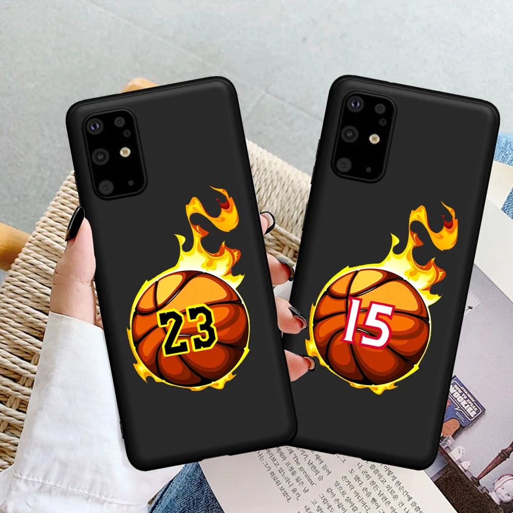 

Basketball Player 23 24 8 Number Black Silicone Phone Case For Samsung S20 S21 S7 S8 S9 S10 Plus Note 9 10 20 Ultra Cover Coque