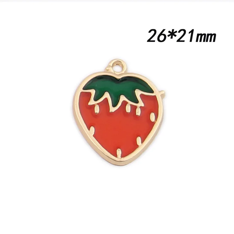 5 шт./лот вишня Клубника Лимон арбуз Шарм фрукты для изготовления ювелирных