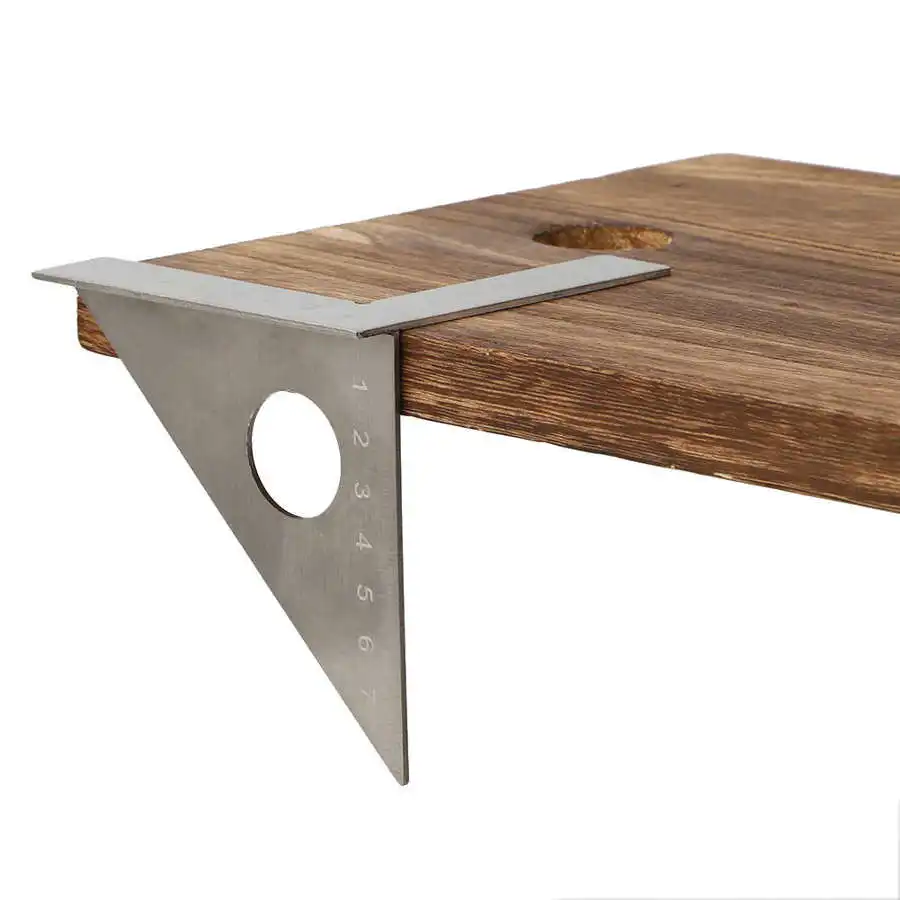 Треугольная линейка для столярных работ квадратная компоновка из нержавеющей