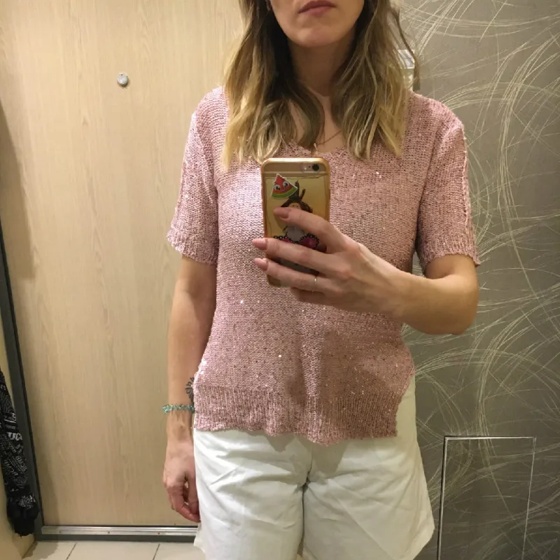 Женский спортивный костюм свитер с блестками и брюки Повседневный элегантный