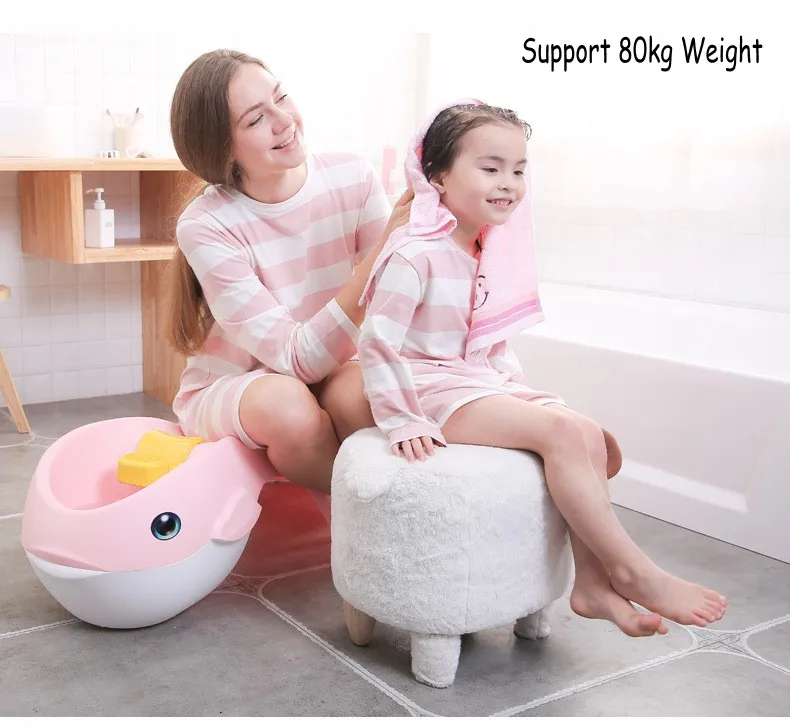 Утолщенный дизайнерский стул для мытья волос с рисунком|Детские ванны| |