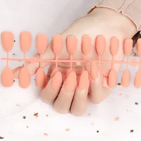 24 шт., накладные ногти, матовые однотонные накладные ногти, накладные ногти, ногти, украшения для ногтей