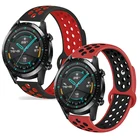 Ремешок силиконовый для Samsung Galaxy watch 3 4546 мм42 мм gear s3 Active 2, браслет для huawei watch gt 2-2e-pro, 2022 мм