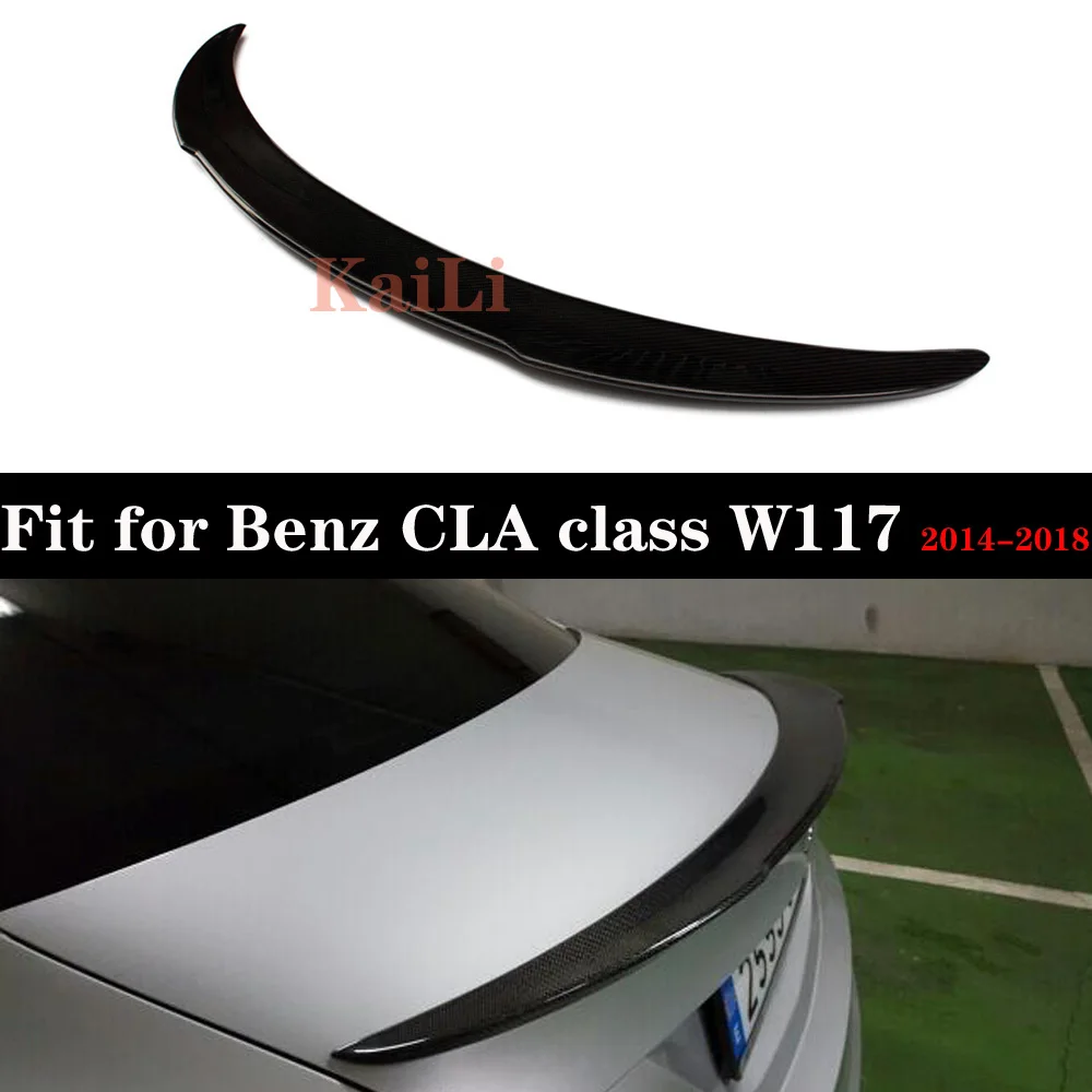 Для Mercedes CLA W117 C117 FD стиль задний багажник из углеродного волокна спойлер крыло 2013