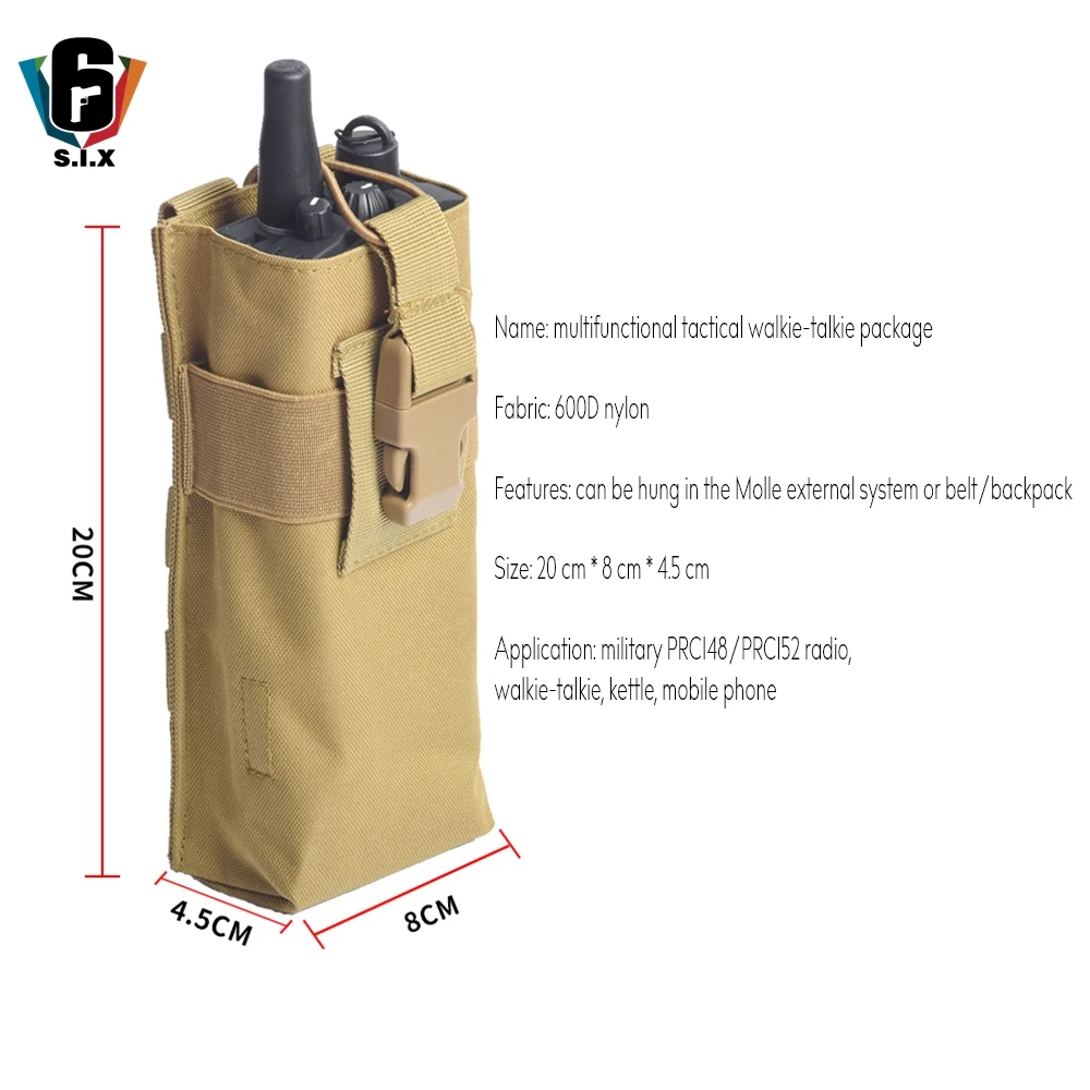 Тактическая рация для страйкбола в Военном Стиле модель 148 чехол телефона с радио