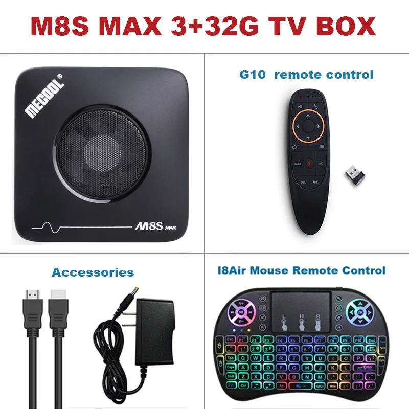 TV BOX-G10-I8 Новинка mecool M8S MAX ТВ приставка Android 7,1 3G DDR3+ 32G rom приставка ТВ Amlogic S912 Восьмиядерный 2,4G/5G wifi Bluetooth/USB Smart Topbox - Цвет: TV BOX-G10-I8