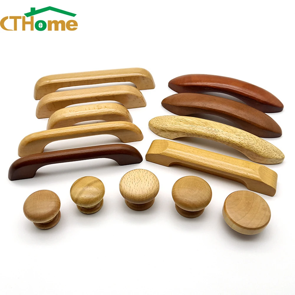 Высокое качество деревянные ручки для выдвижного ящика Спальня гардероб