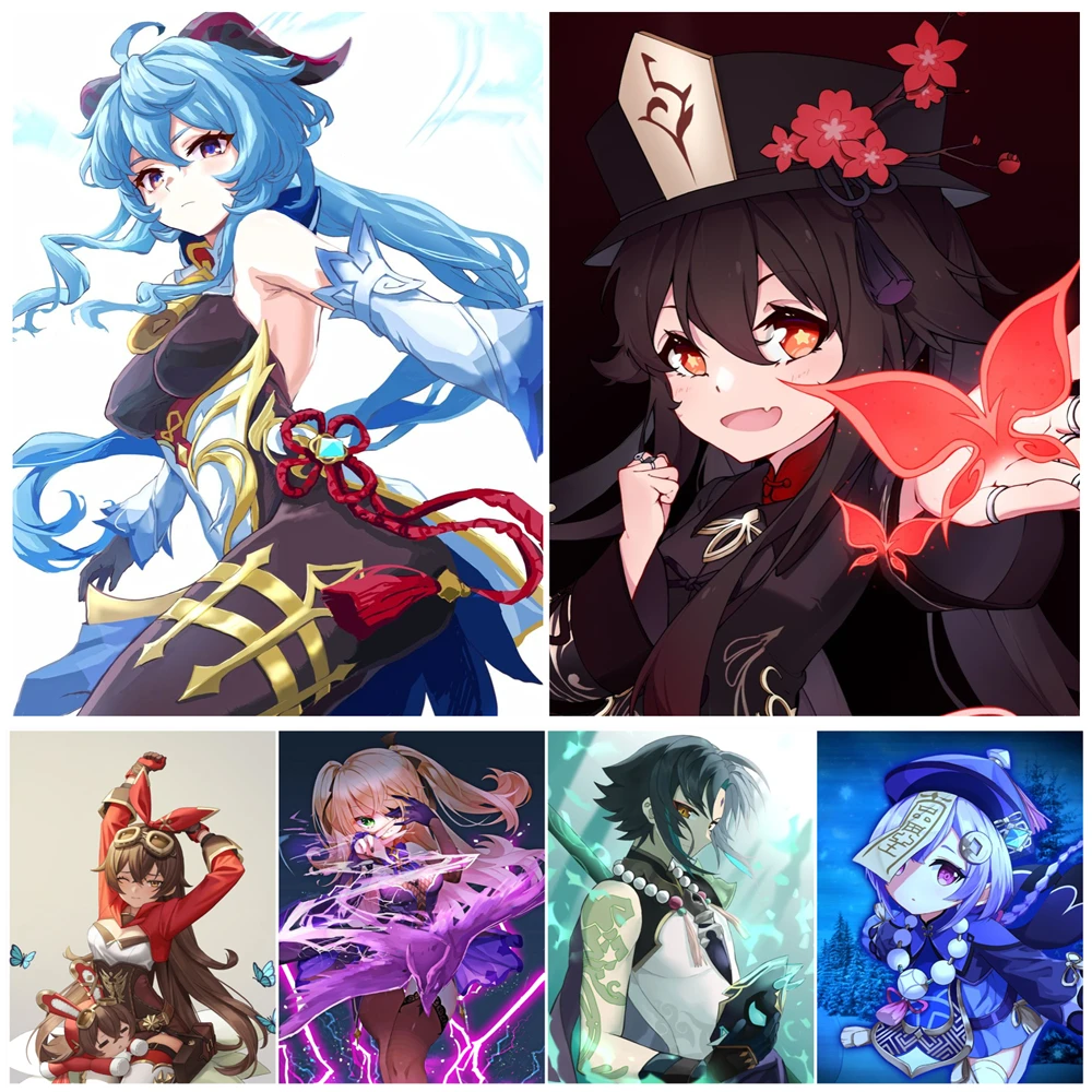 

Canvas Painting Anime Girl Genshin Impact Series Art Wall Decoration Poster Wall Art Picture Decoration Home Decoration