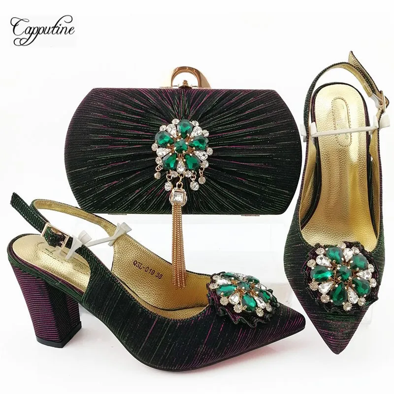 Горячая Распродажа комплект из босоножек и сумочки ярко-синего цвета модные