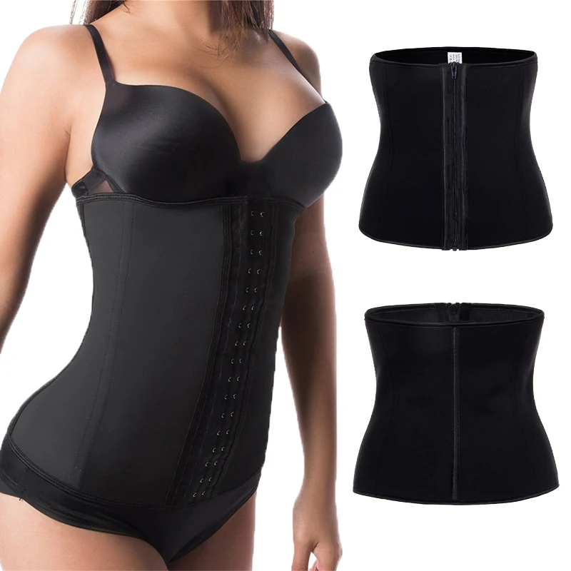 Новинка латексный корсет на молнии для талии под грудь тренировочный пояс