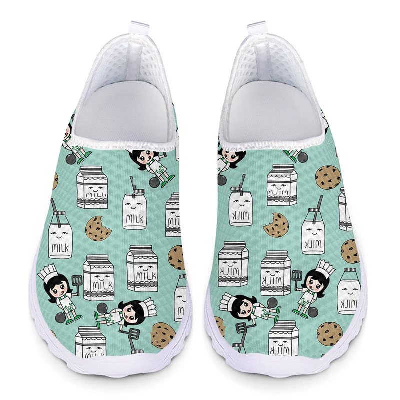 

Кроссовки женские на платформе с 3D принтом, дышащие