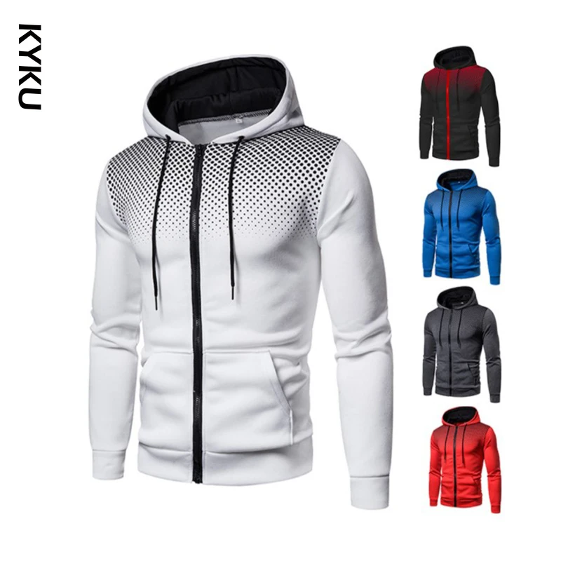 

2021 New Men's Outdoor Hooded Jacket Autumn and Winter Men Windproof Sports Outwear Warm Casual Hooded Zipper Coat Plus Size