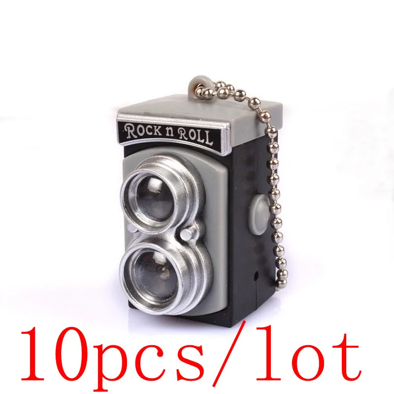 10 шт./лот светодиодный светящийся звук Ретро камера аварийное портативное