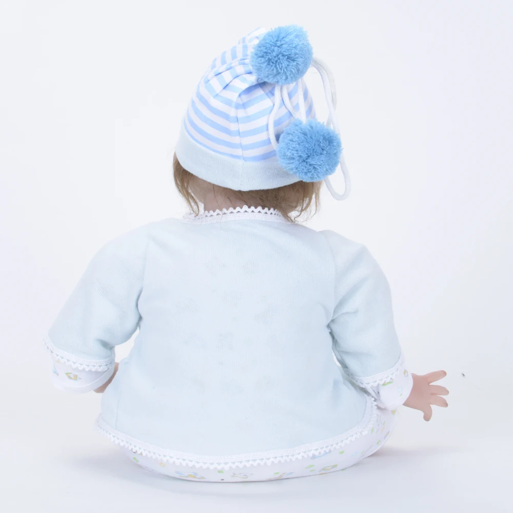 22 ''модные куклы для новорожденных мохер укоренившаяся Реалистичная мягкая