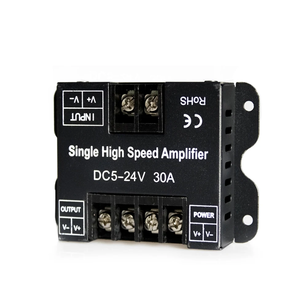 30A led ленточный усилитель DC5-24V Одноместный высокоскоростной Усилитель для одноцветной светодиодной ленты повторитель мощности консольный контроллер