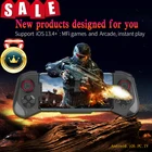 Телескопический Bluetooth-Контроллер X6, беспроводной геймпад, триггерный джойстик для PUBG Mobile, для телефонов IOS и Android